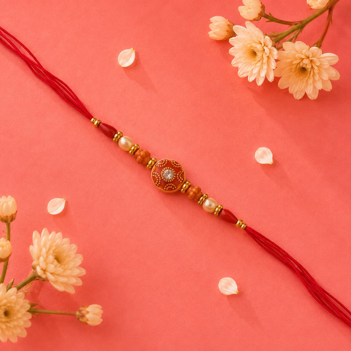 Mustard Yellow Tie-Strap Kurti Rakhi Gift Hamper